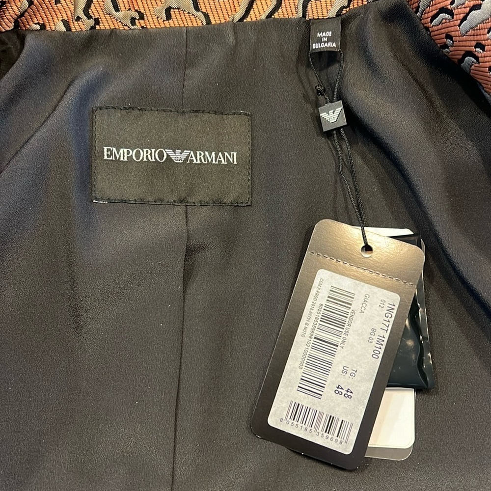 EMPORIO ARMANI • Animal Jacquard Jacket - Picture 5 of 14